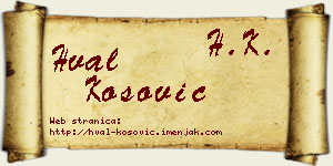 Hval Kosović vizit kartica
